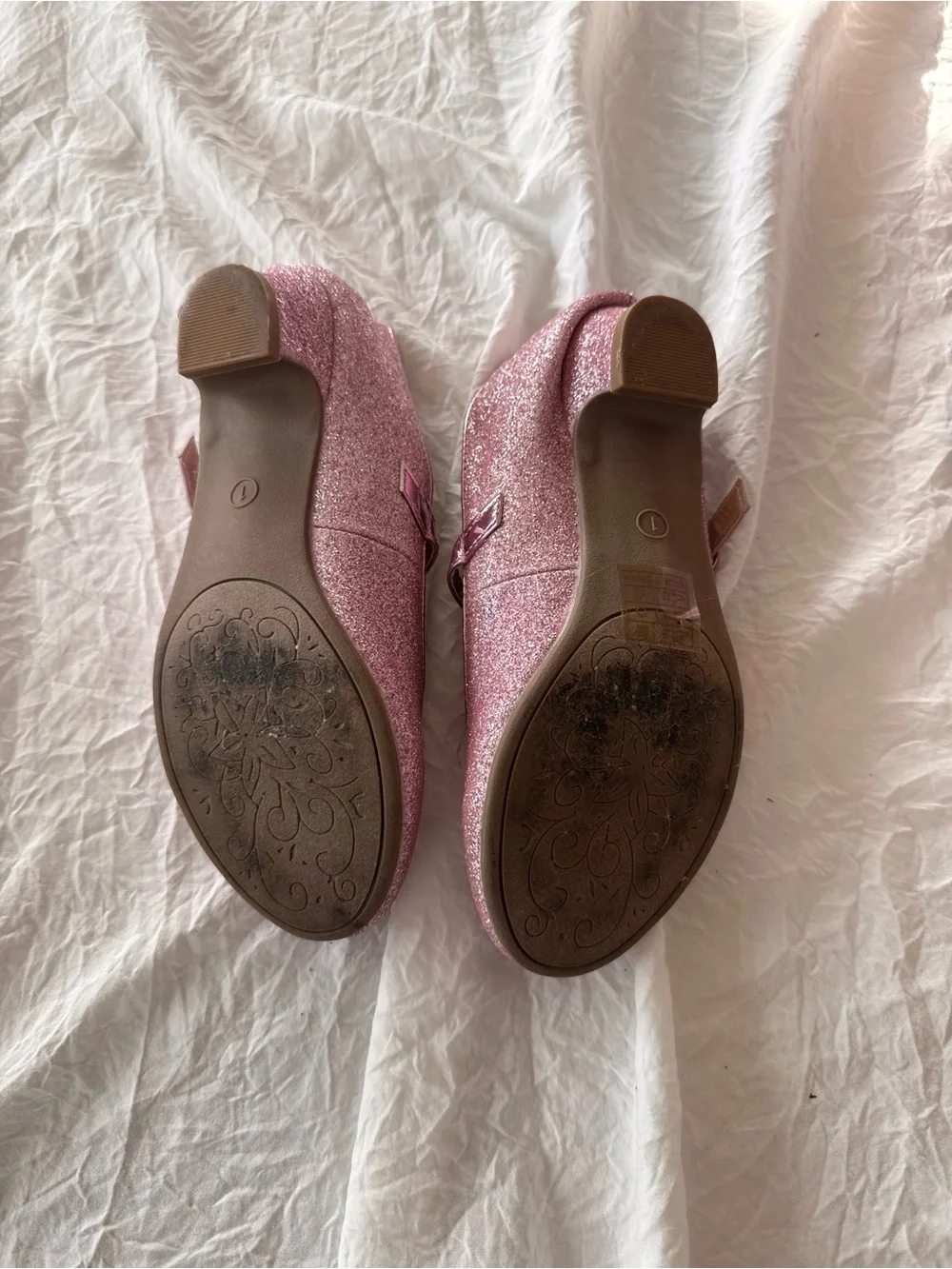 Dream Pairs Girls Glitter Mary Jane Shoes - Pink